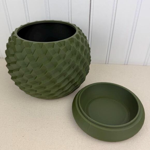 The Cobble Planter, Indoor Flower Pot, Tabletop Planter, Geometric Pattern - Picture 8 of 10